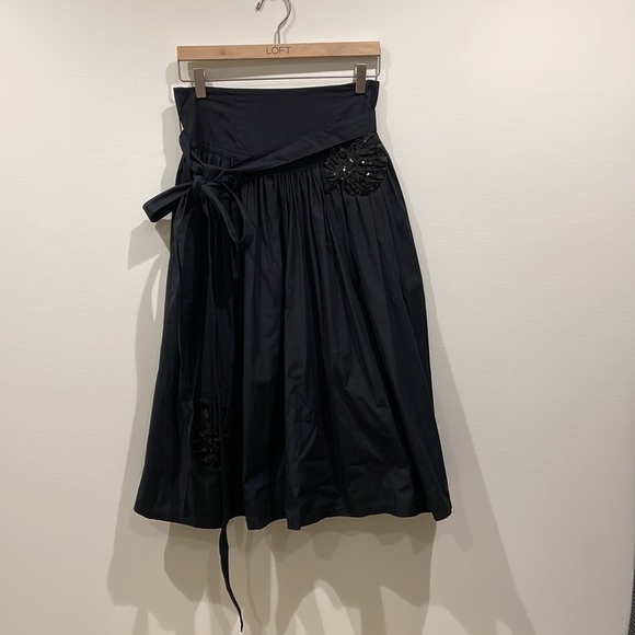Marc Jacobs Sequin Poplin Black Belted Skirt—Spring/Summer/Event—Like New-Size 0 - Picture 1 of 10